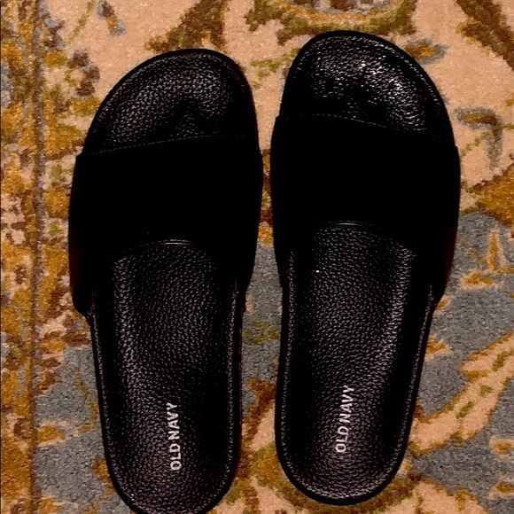 Old Navy Black Slides